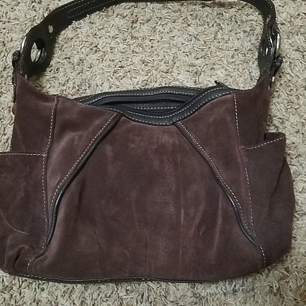 Tignanello suede purse